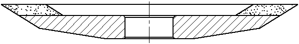Круг алмазный шлифовальный 12V2 на органической связке