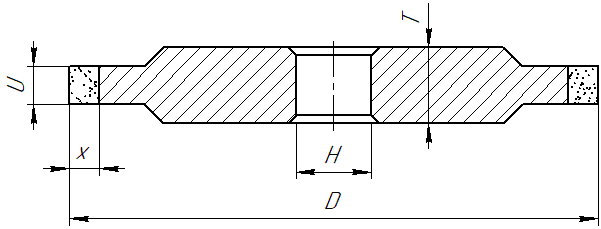 Круг алмазный шлифовальный 14A1, 14А1