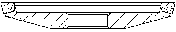 Круг алмазный шлифовальный 4B9 ( 4В9 ) на органической связке