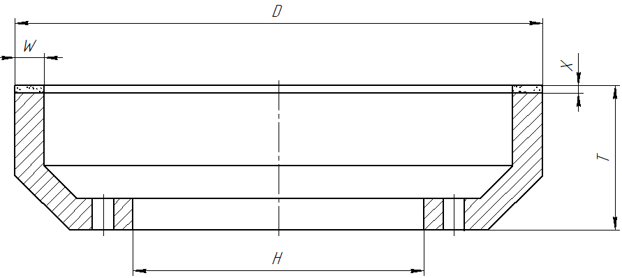 Круг алмазный шлифовальный 6A2M (6А2М) на органической связке
