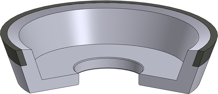 Круг алмазный шлифовальный 11V9-70 на органической связке