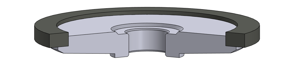Круг алмазный шлифовальный 12A9 ( 12А9 ) тарельчатый на органической связке