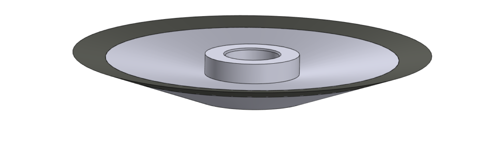 Круг алмазный шлифовальный 4BT9 ( 4ВТ9 ) тарельчатый на органической связке