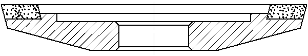 Круг алмазный шлифовальный 12V9 на органической связке