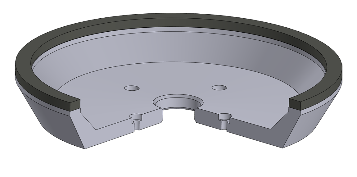 Круг алмазный шлифовальный 12A2-30 на органической связке