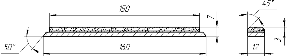 Брусок Apex алмазный заточной, шлифовальный, доводочный на металлической связке Веал